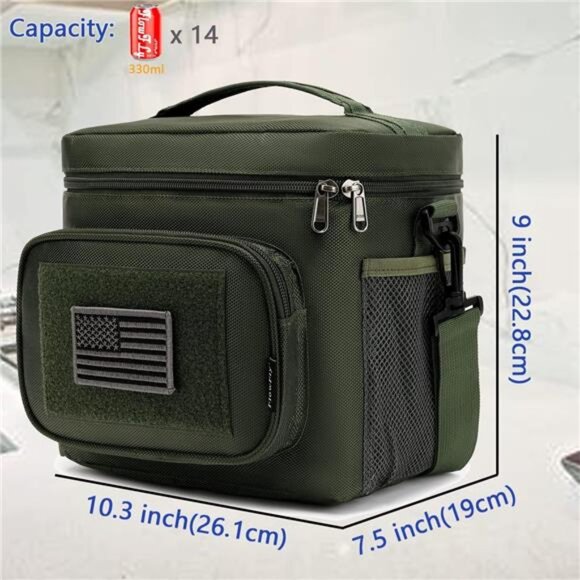Tactical Lunch Bag Large Insulated Lunch Box Cooler Tote for Men, Women - Picture 3 of 7